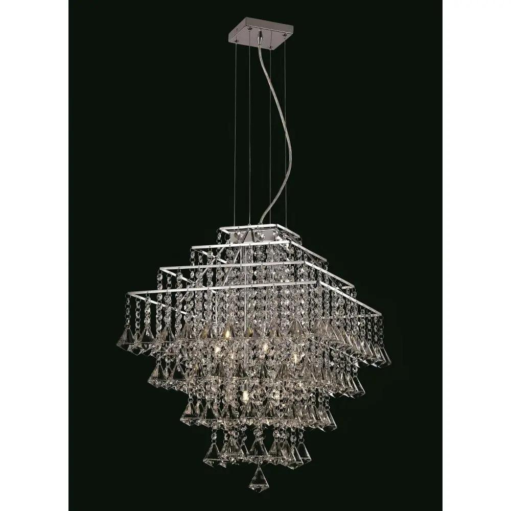 impex Impex CFH301171/06/CH Parma Square Small Pendant - impex Impex CFH301171/06/CH Parma Square Small Pendant