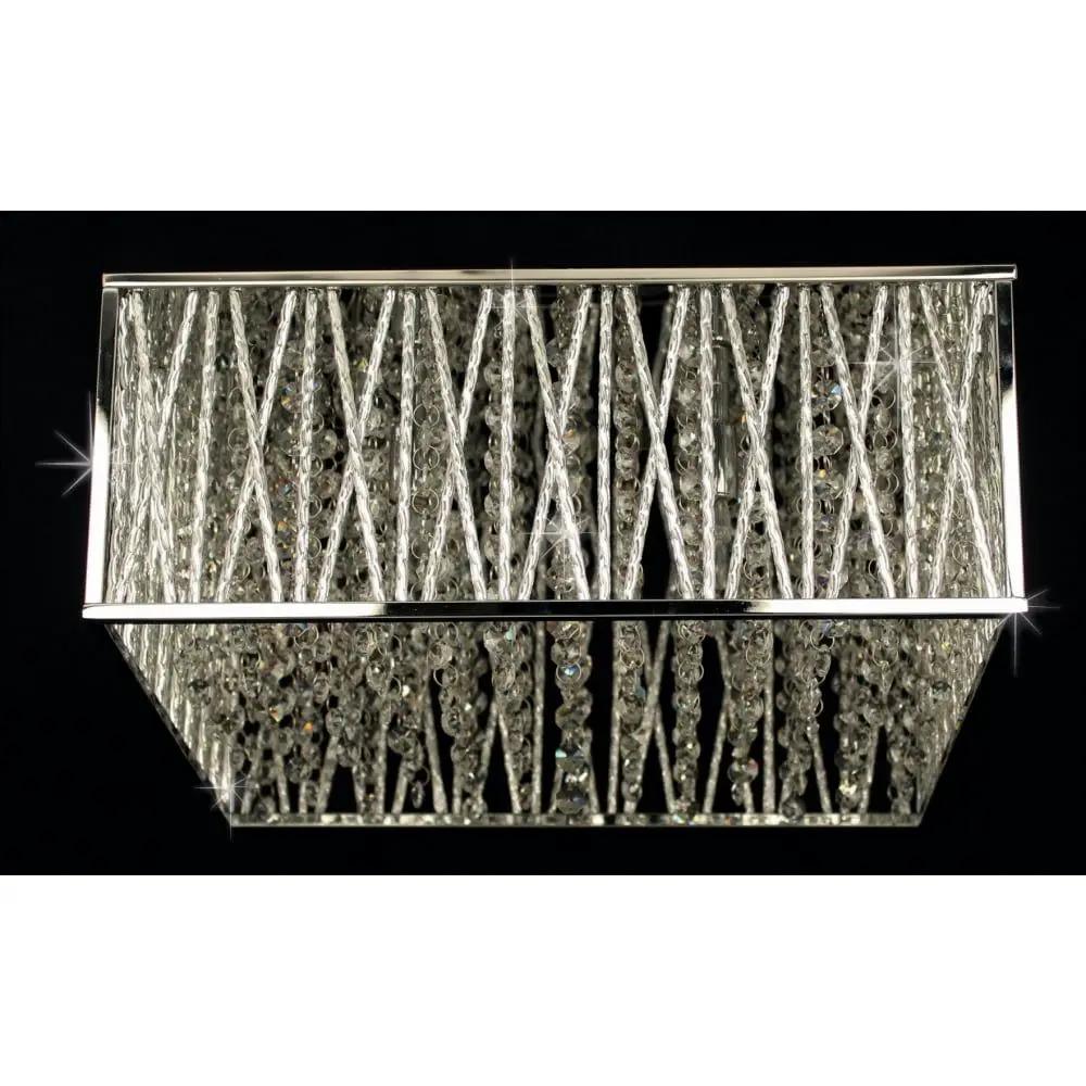 impex Impex CFH310221/04/PL/CH Melenki Flush Ceiling Light Chrome - impex Impex CFH310221/04/PL/CH Melenki Flush Ceiling Light Chrome