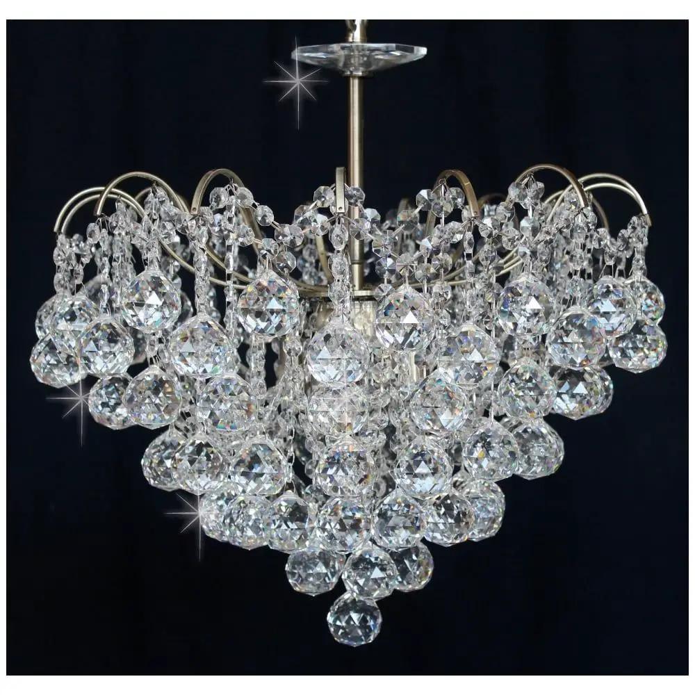 impex Impex CFH401091/05/AB Emmie Ceiling Light Crystal - impex Impex CFH401091/05/AB Emmie Ceiling Light Crystal