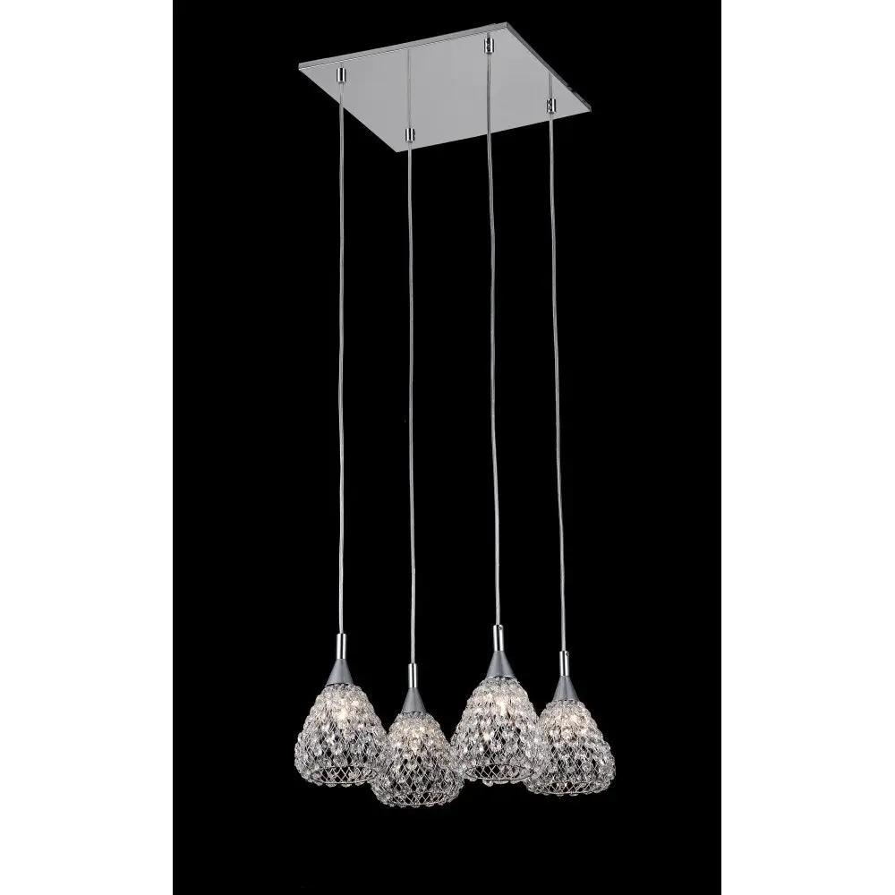 impex Impex CFH501131/04/CH Simone Pendant Crystal Chrome - impex Impex CFH501131/04/CH Simone Pendant Crystal Chrome