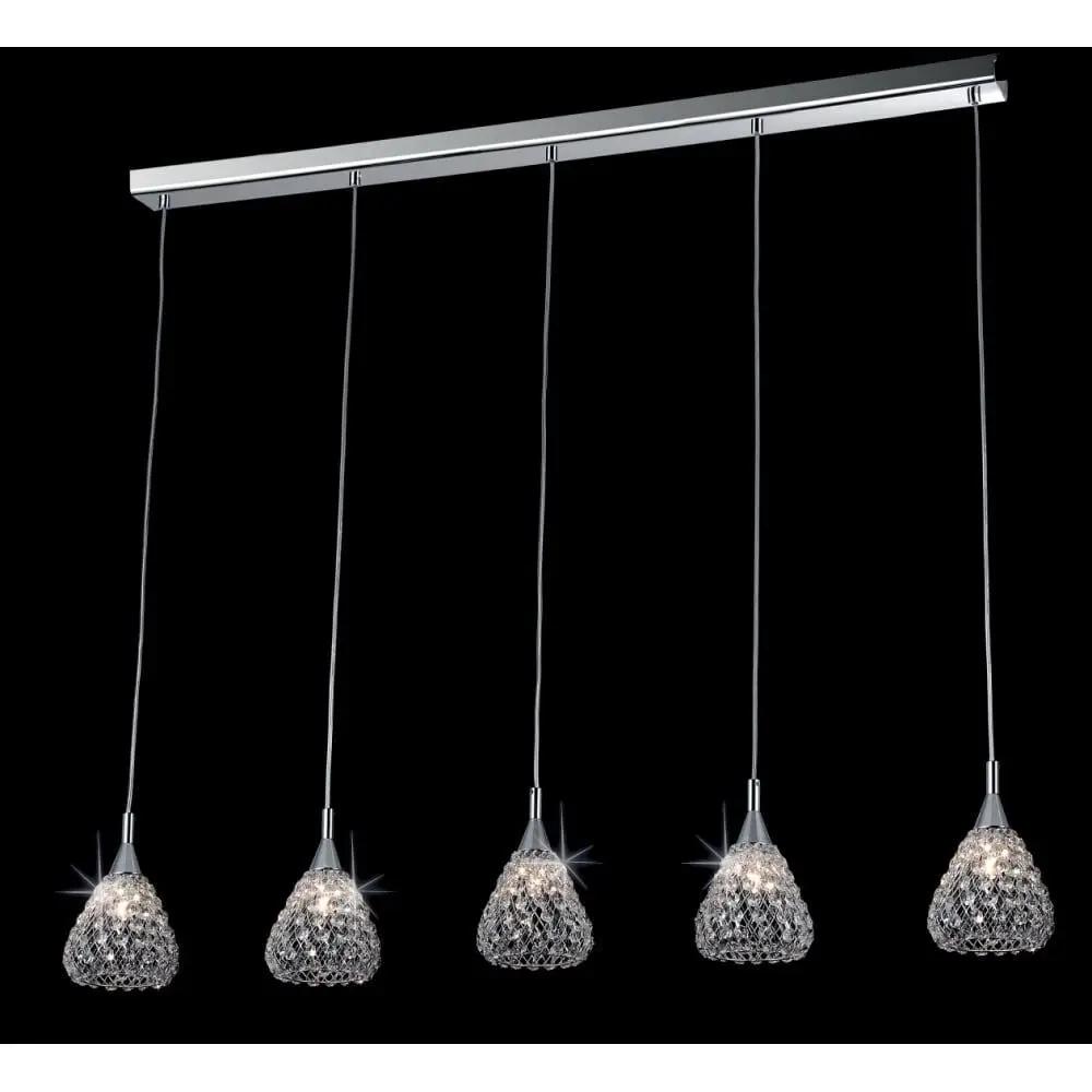 impex Impex CFH501131/05/LIN/CH Simone 5 Light Line Crystal Chrome - impex Impex CFH501131/05/LIN/CH Simone 5 Light Line Crystal Chrome