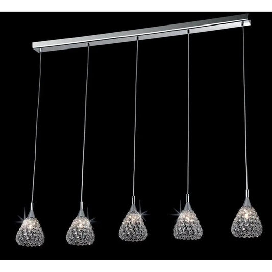 impex Impex CFH501131/05/LIN/CH Simone 5 Light Line Crystal Chrome - impex Impex CFH501131/05/LIN/CH Simone 5 Light Line Crystal Chrome