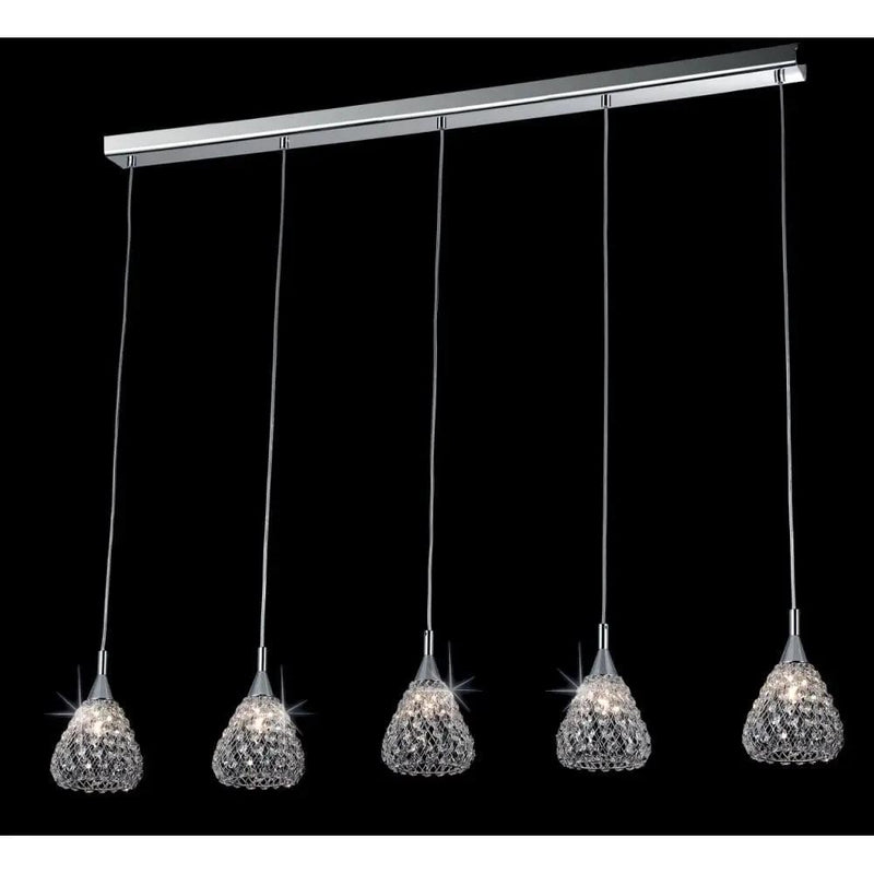 impex Impex CFH501131/05/LIN/CH Simone 5 Light Line Crystal Chrome - impex Impex CFH501131/05/LIN/CH Simone 5 Light Line Crystal Chrome