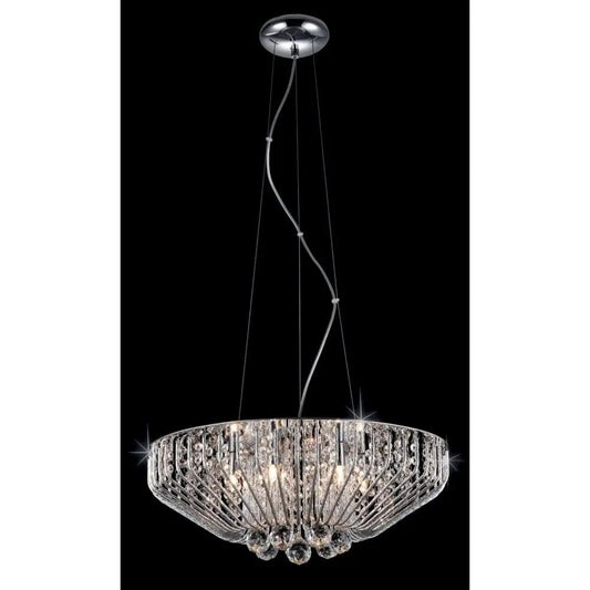 impex Impex CFH508052/06/CH Carlo 6 Light Pendant Crystal Chrome - impex Impex CFH508052/06/CH Carlo 6 Light Pendant Crystal Chrome