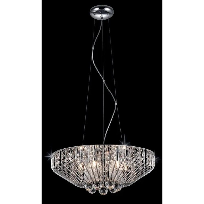 impex Impex CFH508052/06/CH Carlo 6 Light Pendant Crystal Chrome - impex Impex CFH508052/06/CH Carlo 6 Light Pendant Crystal Chrome