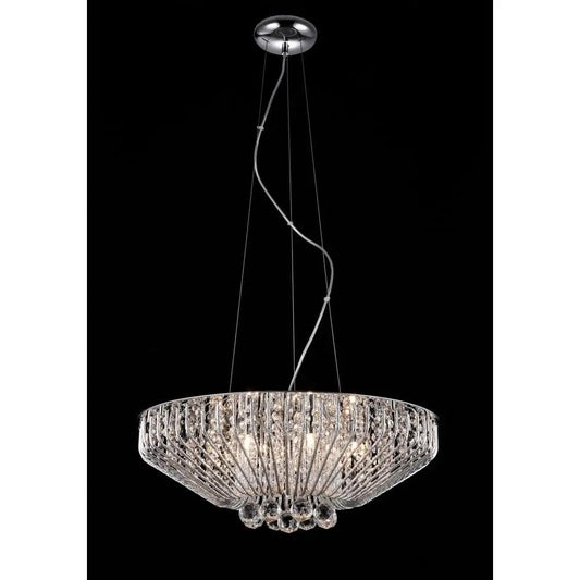 impex Impex CFH508052/07/CH Carlo 7 Light Pendant Crystal Chrome - impex Impex CFH508052/07/CH Carlo 7 Light Pendant Crystal Chrome