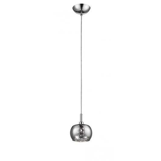 impex Impex CFH606091/01/CH Deni 1 Light Pendant Glass With Beads Chrome - impex Impex CFH606091/01/CH Deni 1 Light Pendant Glass With Beads Chrome