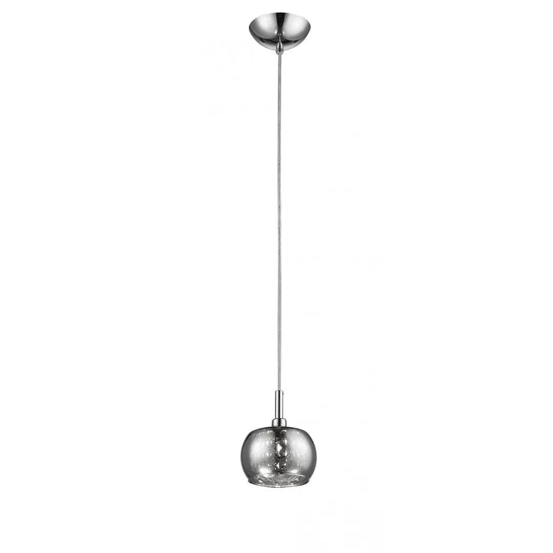 impex Impex CFH606091/01/CH Deni 1 Light Pendant Glass With Beads Chrome - impex Impex CFH606091/01/CH Deni 1 Light Pendant Glass With Beads Chrome
