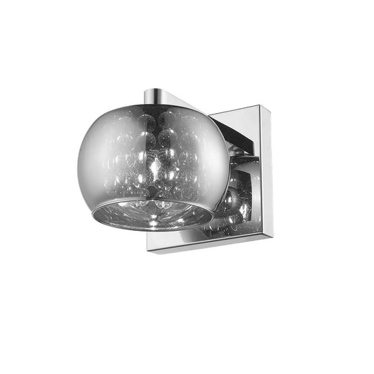 impex Impex CFH606091/01/WB/CH Deni 1 Light Glass W/beads Wall Light Chrome - impex Impex CFH606091/01/WB/CH Deni 1 Light Glass W/beads Wall Light Chrome