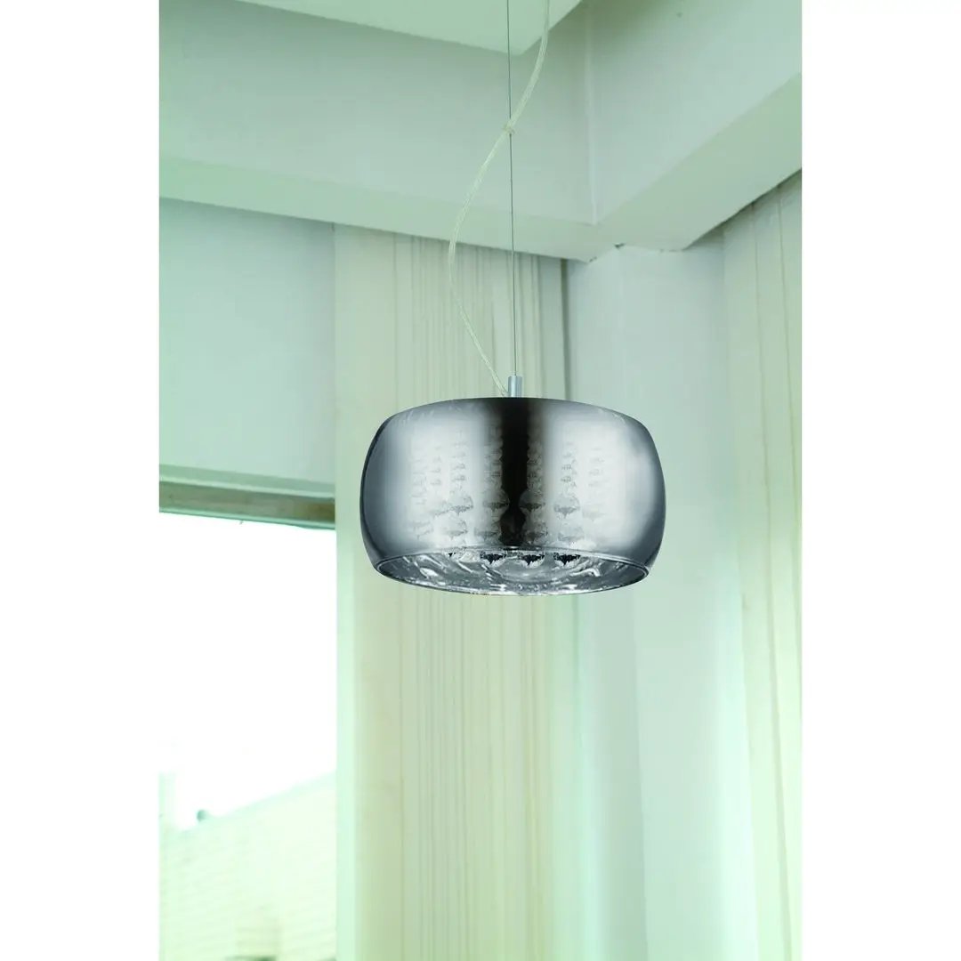 impex Impex CFH606091/03A/CH Deni 3 Light Pendant Chrome - impex Impex CFH606091/03A/CH Deni 3 Light Pendant Chrome