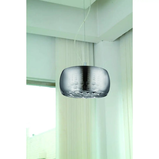 impex Impex CFH606091/03A/CH Deni 3 Light Pendant Chrome - impex Impex CFH606091/03A/CH Deni 3 Light Pendant Chrome