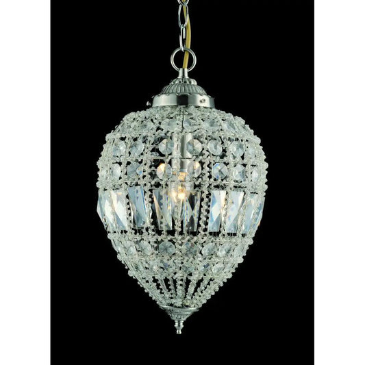 impex Impex CO01219/01/L Bombay Beaded Satin Nickel Pendant - impex Impex CO01219/01/L Bombay Beaded Satin Nickel Pendant