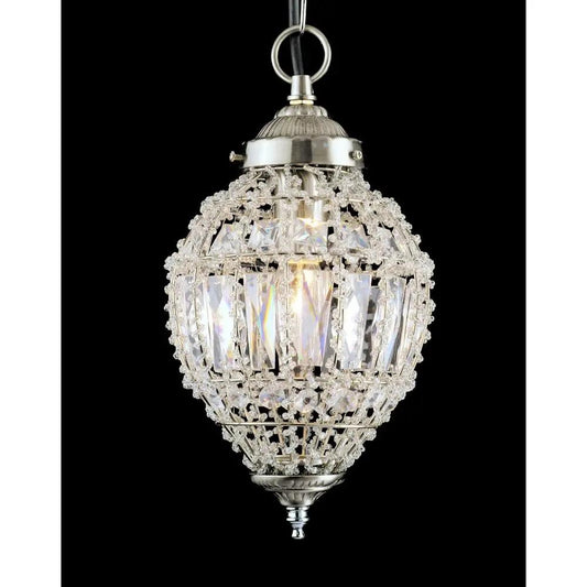 impex Impex CO01219/01/S Bombay Beaded Satin Nickel Pendant - impex Impex CO01219/01/S Bombay Beaded Satin Nickel Pendant