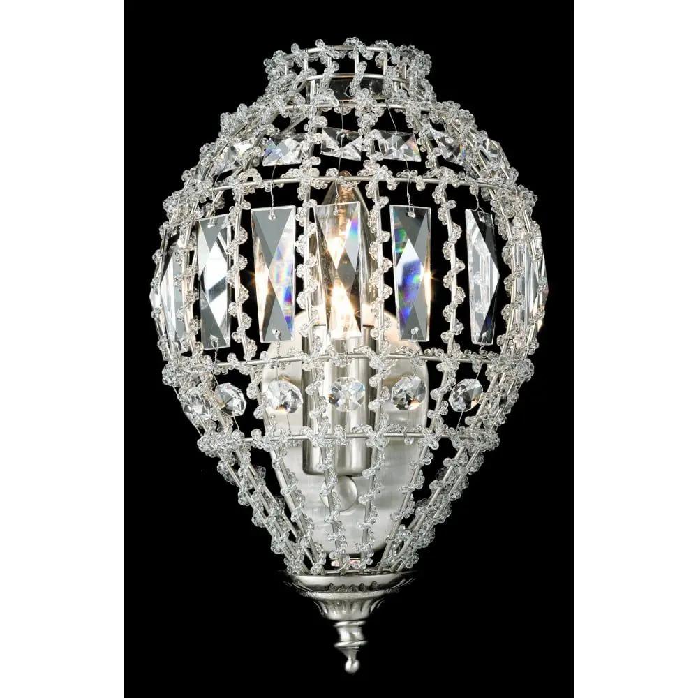impex Impex CO01219/WB/C Bombay Beaded Wall Light - impex Impex CO01219/WB/C Bombay Beaded Wall Light