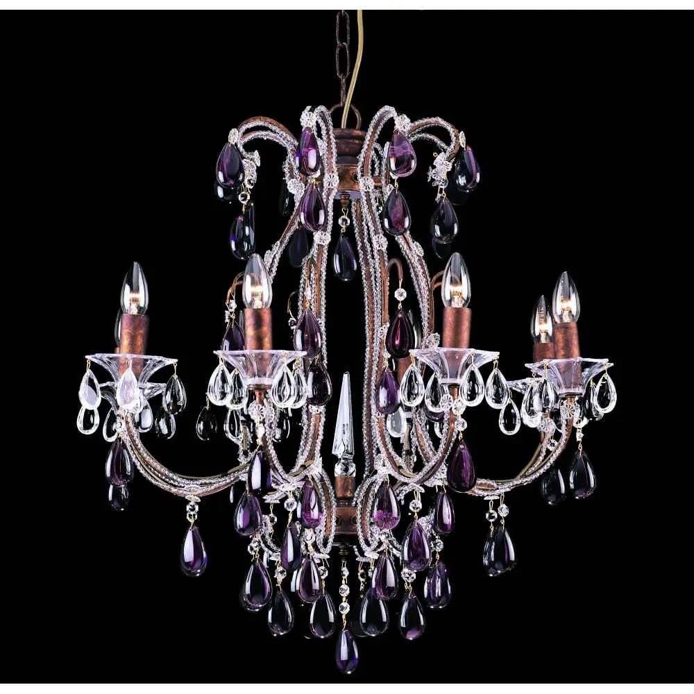 impex Impex CO03339/08/R Versailles Bead Rustic Bronze Chandelier - impex Impex CO03339/08/R Versailles Bead Rustic Bronze Chandelier