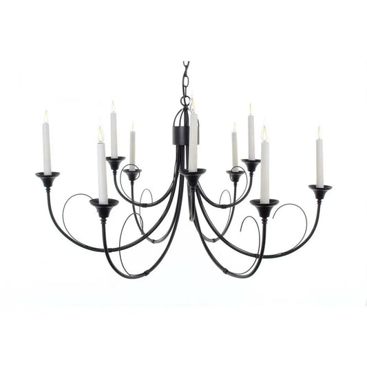 impex Impex SMRR00119/MBLK Classica Original 9 Light Chandelier Matt Black - impex Impex SMRR00119/MBLK Classica Original 9 Light Chandelier Matt Black
