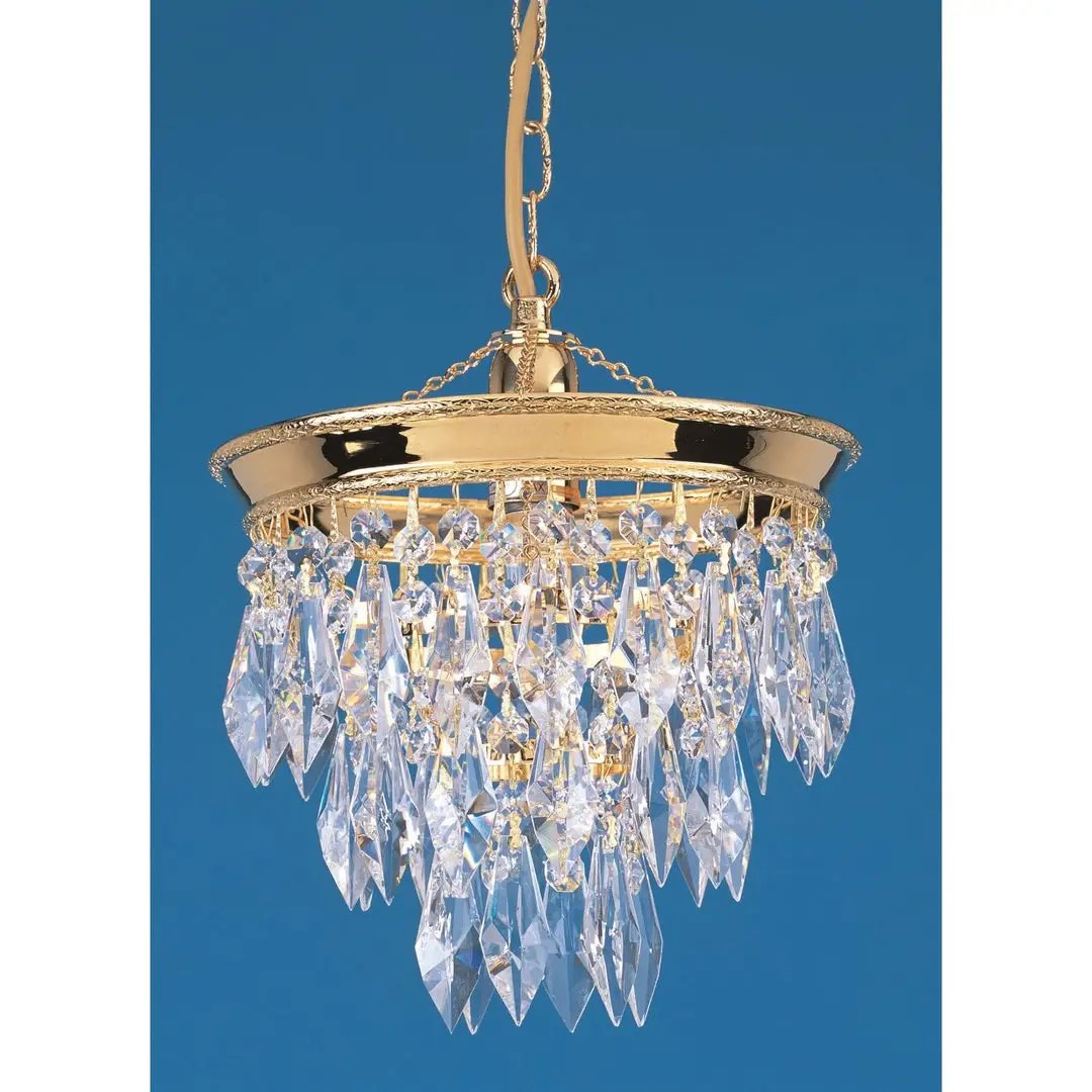 impex Impex ST03072/20/01/G Brunswick 3 Tier Pendant Strass Gold - impex Impex ST03072/20/01/G Brunswick 3 Tier Pendant Strass Gold
