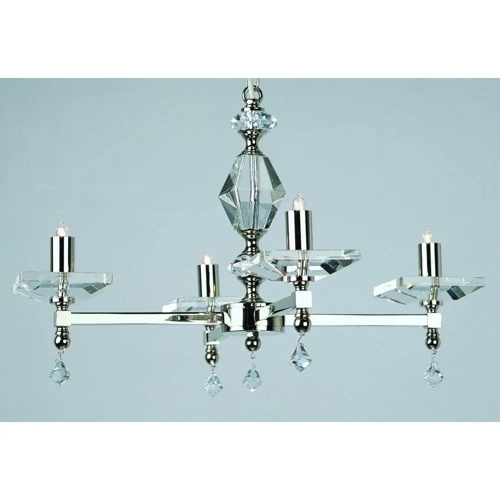 impex Impex STH04054/04/N Capri 4 Arm Optic Glass Pans - impex Impex STH04054/04/N Capri 4 Arm Optic Glass Pans