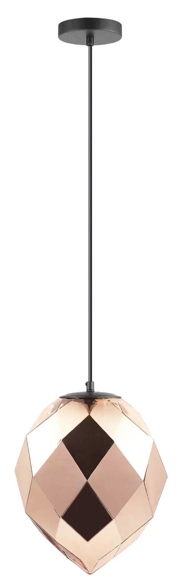 impex Impex PG1807/01/G/BLK Zoe 1 Light Pendant Gold Glass Black - impex Impex PG1807/01/G/BLK Zoe 1 Light Pendant Gold Glass Black