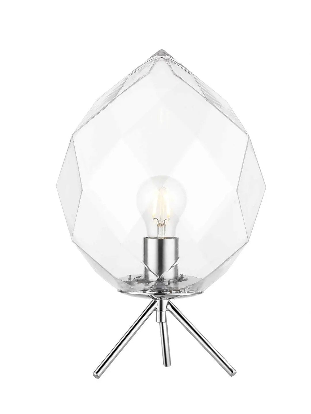 impex Impex PG1807/01/TL/CLR/BLK Zoe 1 Light Table Lamp Clear Glass Black - impex Impex PG1807/01/TL/CLR/BLK Zoe 1 Light Table Lamp Clear Glass Black