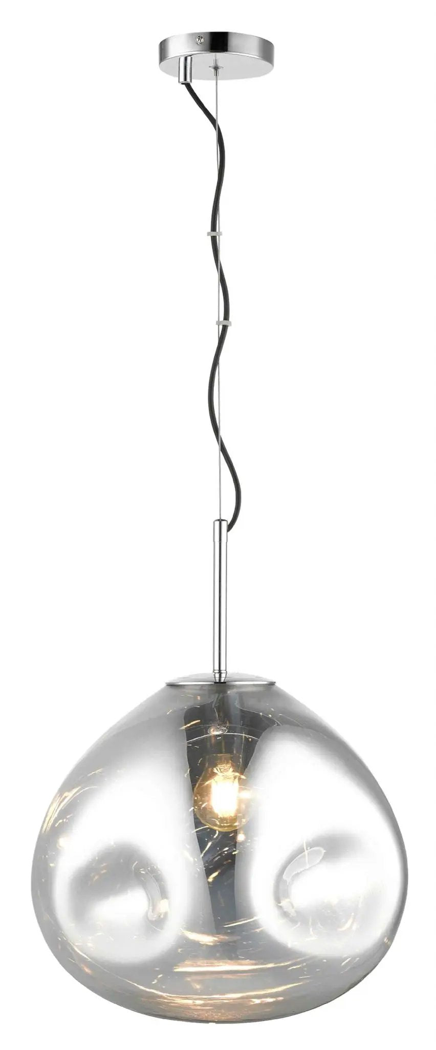 impex Impex PG1808/01/L/CH Nina 1 Light Large Pendant Chrome - impex Impex PG1808/01/L/CH Nina 1 Light Large Pendant Chrome