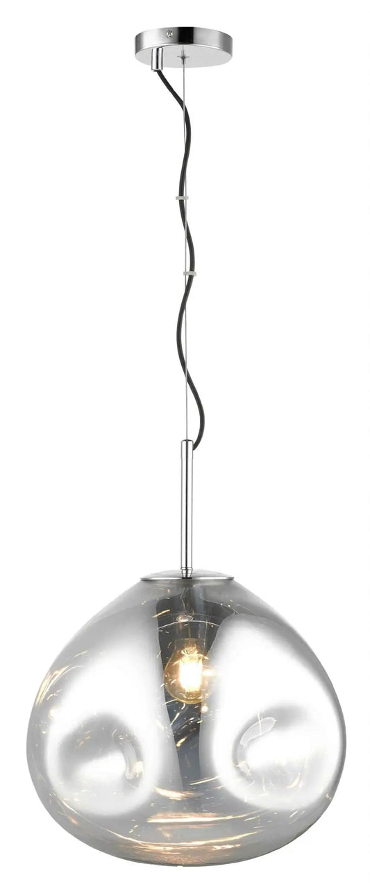 impex Impex PG1808/01/L/CH Nina 1 Light Large Pendant Chrome - impex Impex PG1808/01/L/CH Nina 1 Light Large Pendant Chrome
