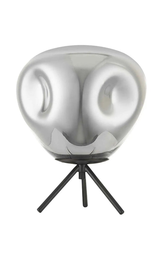 impex Impex PG1808/01/TL/CH/BLK Nina 1 Light Table Lamp Chrome Black - impex Impex PG1808/01/TL/CH/BLK Nina 1 Light Table Lamp Chrome Black