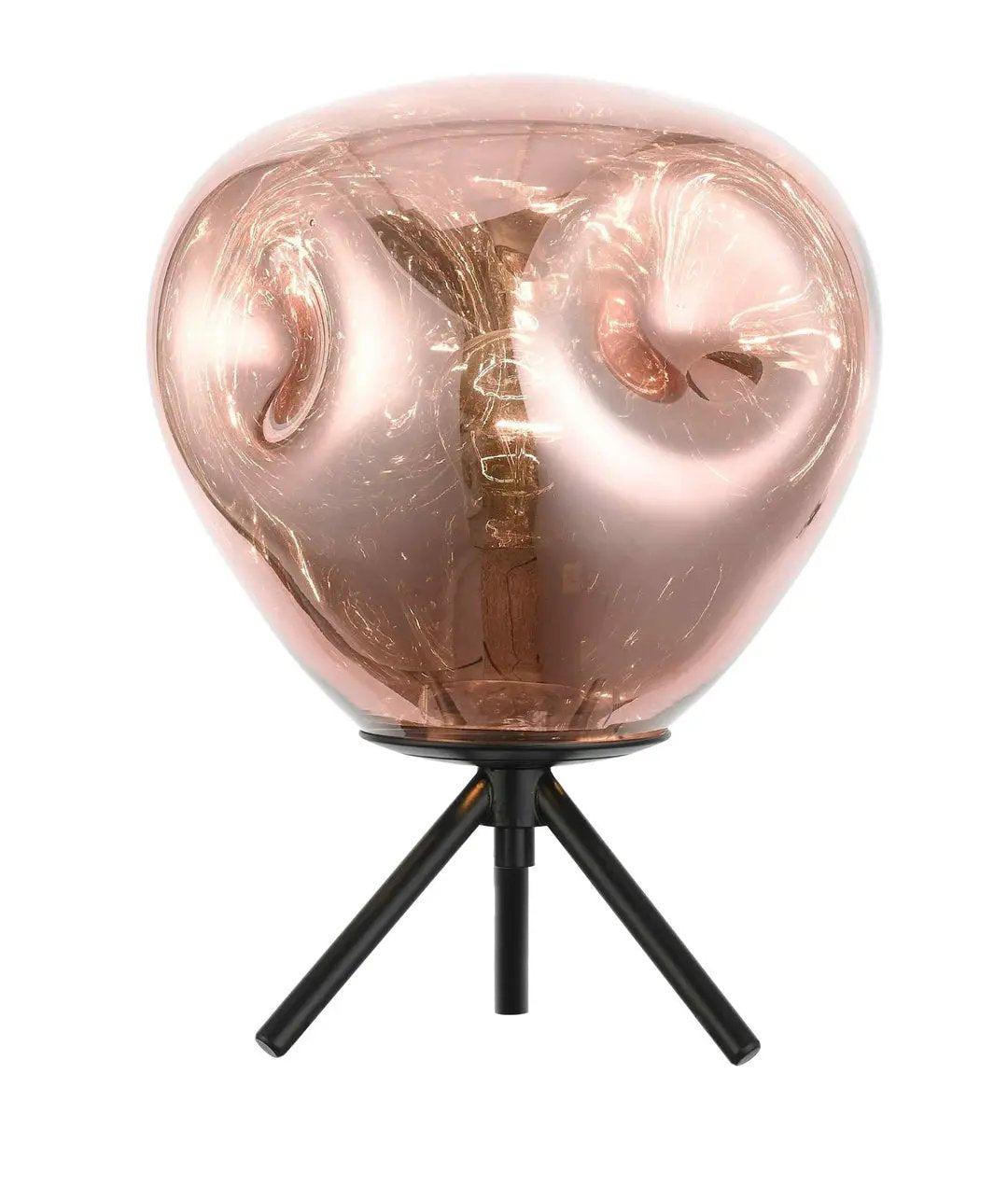 impex Impex PG1808/01/TL/CU/BLK Nina 1 Light Table Lamp Copper Black - impex Impex PG1808/01/TL/CU/BLK Nina 1 Light Table Lamp Copper Black