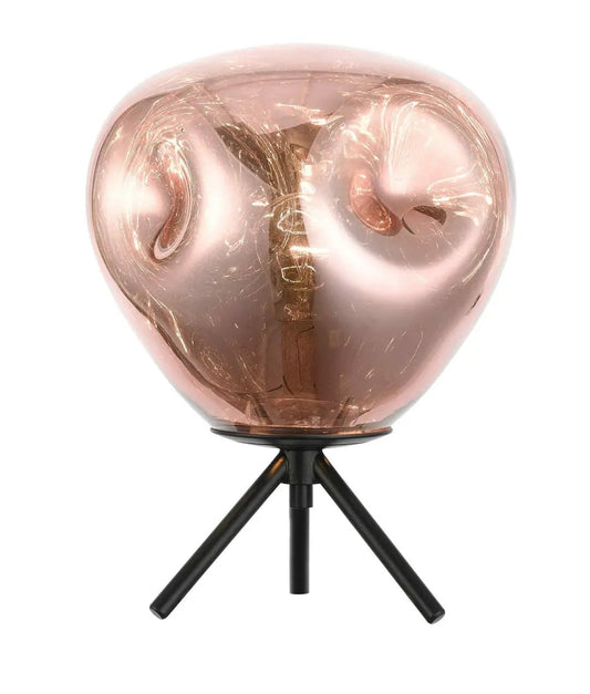 impex Impex PG1808/01/TL/CU/BLK Nina 1 Light Table Lamp Copper Black - impex Impex PG1808/01/TL/CU/BLK Nina 1 Light Table Lamp Copper Black