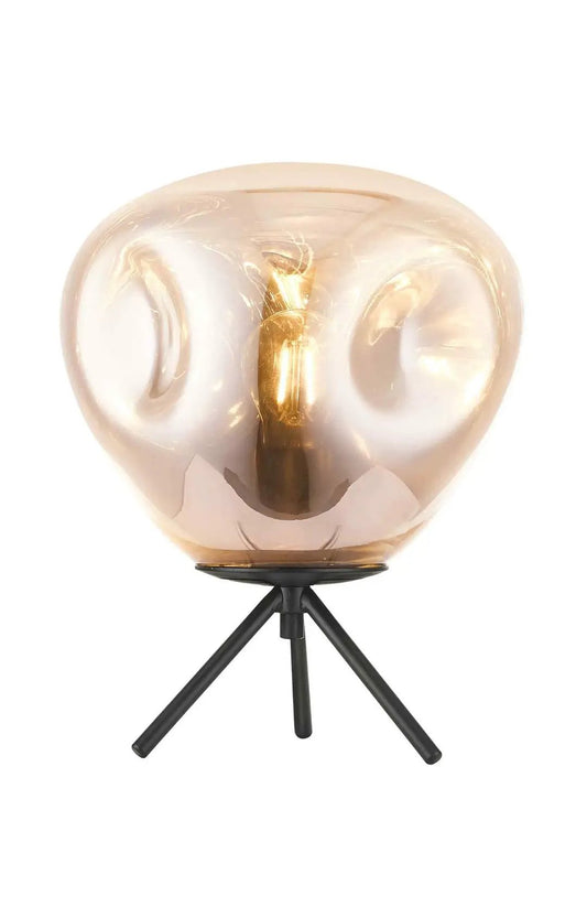 impex Impex PG1808/01/TL/G/BLK Nina 1 Light Table Lamp Gold Black - impex Impex PG1808/01/TL/G/BLK Nina 1 Light Table Lamp Gold Black