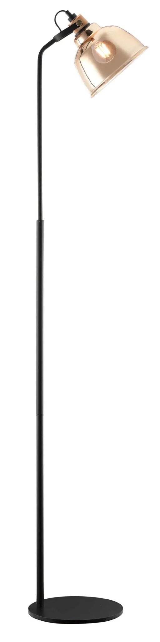 impex Impex PG1810/01/FL/G/BLK Ava 1 Light Floor Lamp Gold - impex Impex PG1810/01/FL/G/BLK Ava 1 Light Floor Lamp Gold