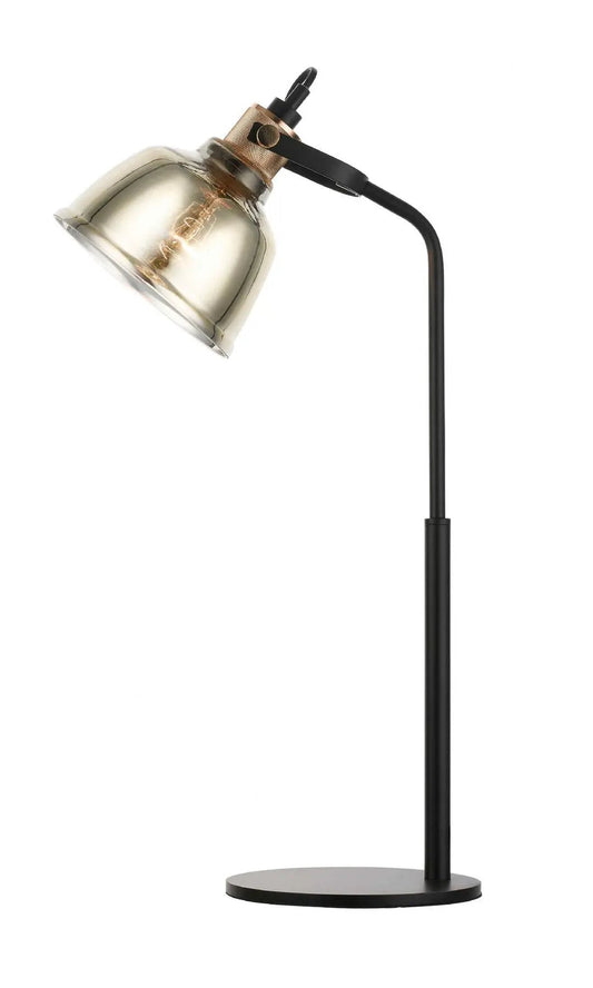 impex Impex PG1810/01/TL/G/BLK Ava 1 Light Table Lamp Gold Glass Black - impex Impex PG1810/01/TL/G/BLK Ava 1 Light Table Lamp Gold Glass Black
