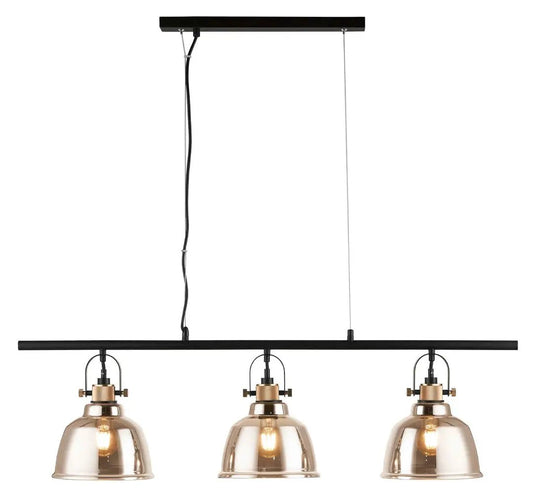 impex Impex PG1810/03/LIN/G Ava 3 Light Bar Pendant Gold - impex Impex PG1810/03/LIN/G Ava 3 Light Bar Pendant Gold