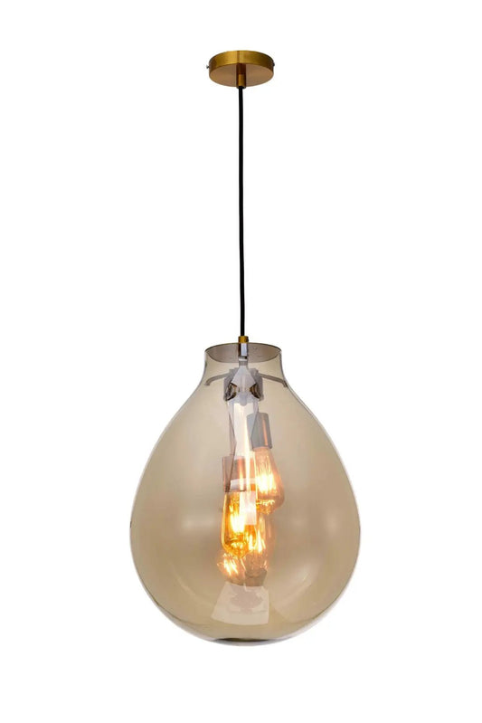 impex Impex PG2004/02/M/CHA Rio 1 Light Medium Pendant Champagne Crystal - impex Impex PG2004/02/M/CHA Rio 1 Light Medium Pendant Champagne Crystal
