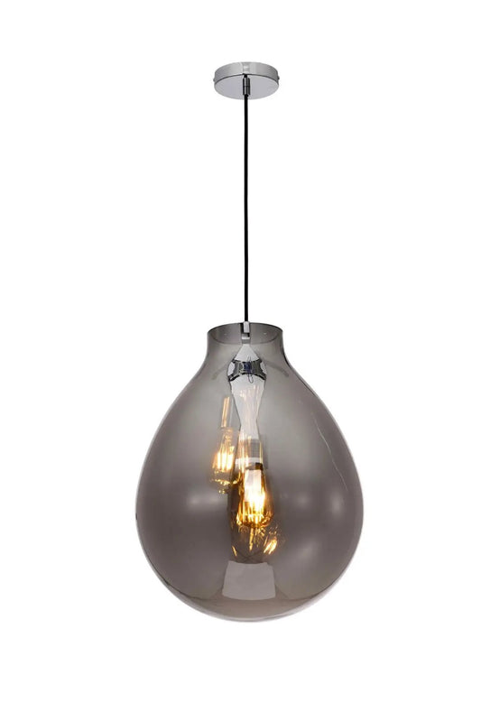 impex Impex PG2004/02/M/SMK Rio 2 Light Medium Pendant Smoke Crystal - impex Impex PG2004/02/M/SMK Rio 2 Light Medium Pendant Smoke Crystal