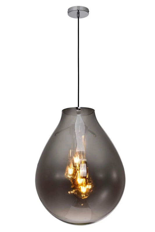 impex Impex PG2004/04/L/SMK Rio 4 Light Large Pendant Smoke Crystal - impex Impex PG2004/04/L/SMK Rio 4 Light Large Pendant Smoke Crystal