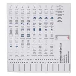 label sign Industrial Signs Consumer Unit Labels Mixed Sheet - label sign Industrial Signs Consumer Unit Labels Mixed Sheet