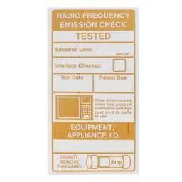 label sign Industrial Signs Microwave Emission Labels (Roll of 100) - label sign Industrial Signs Microwave Emission Labels (Roll of 100)