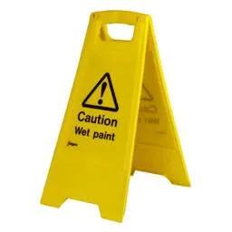 label sign Industrial Signs 'Caution Wet Paint' Free Standing Floor Sign - label sign Industrial Signs 'Caution Wet Paint' Free Standing Floor Sign