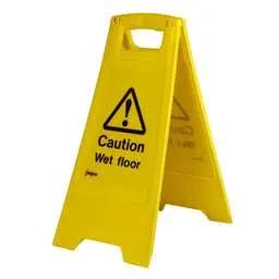 label sign Industrial Signs 'Caution Wet Floor' Free Standing Sign - label sign Industrial Signs 'Caution Wet Floor' Free Standing Sign