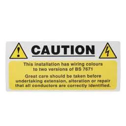 label sign Industrial Signs 130mm x 60mm Caution Mixed Cable Label (Roll of 100) - label sign Industrial Signs 130mm x 60mm Caution Mixed Cable Label (Roll of 100)