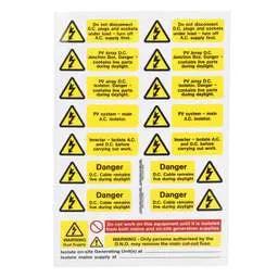 label sign Industrial Signs Solar PV Array Self Adhesive Vinyl Label Set - label sign Industrial Signs Solar PV Array Self Adhesive Vinyl Label Set
