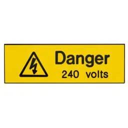 label sign Industrial Signs 75mm x 25mm Danger 240 Volts Engraved Label (Pack of 5) - label sign Industrial Signs 75mm x 25mm Danger 240 Volts Engraved Label (Pack of 5)