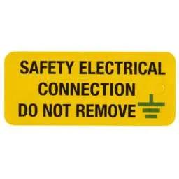 label sign Industrial Signs 80mm x 35mm Safety Electrical Connection Do Not Remove PVC Label (Pack of 5) - label sign Industrial Signs 80mm x 35mm Safety Electrical Connection Do Not Remove PVC Label (Pack of 5)