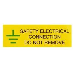 label sign Industrial Signs 75mm x 25mm Electrical Connection Do Not Remove Label (Pack of 10) - label sign Industrial Signs 75mm x 25mm Electrical Connection Do Not Remove Label (Pack of 10)