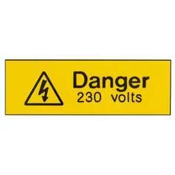 label sign Industrial Signs 75mm x 25mm Danger 230 Volts Engraved Label (Pack of 5) - label sign Industrial Signs 75mm x 25mm Danger 230 Volts Engraved Label (Pack of 5)