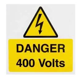 label sign Industrial Signs 75mm x 75mm "Danger 400 Volts" Self Adhesive Vinyl Label (Pack of 10) - label sign Industrial Signs 75mm x 75mm "Danger 400 Volts" Self Adhesive Vinyl Label (Pack of 10)