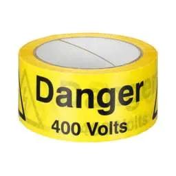 label sign Industrial Signs 48mm x 33m Danger 400 Volts Self Adhesive Warning Tape - label sign Industrial Signs 48mm x 33m Danger 400 Volts Self Adhesive Warning Tape