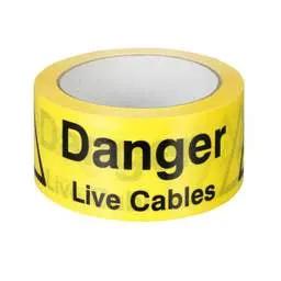 label sign Industrial Signs 48mm x 33m Danger Live Cables Self Adhesive Warning Tape - label sign Industrial Signs 48mm x 33m Danger Live Cables Self Adhesive Warning Tape