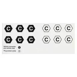 label sign Industrial Signs 20mm x 20mm Vehicle Inlet / Plug Socket Outlet Label (Pack of 12) - label sign Industrial Signs 20mm x 20mm Vehicle Inlet / Plug Socket Outlet Label (Pack of 12)